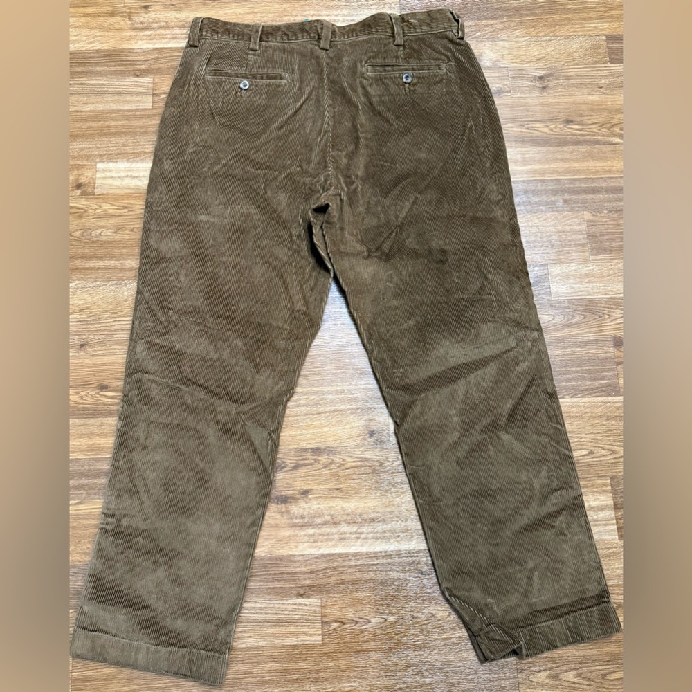 NWT L.L Bean Classic fit preppy casual Brown corduroy pants 38x29 - Picture 6 of 9